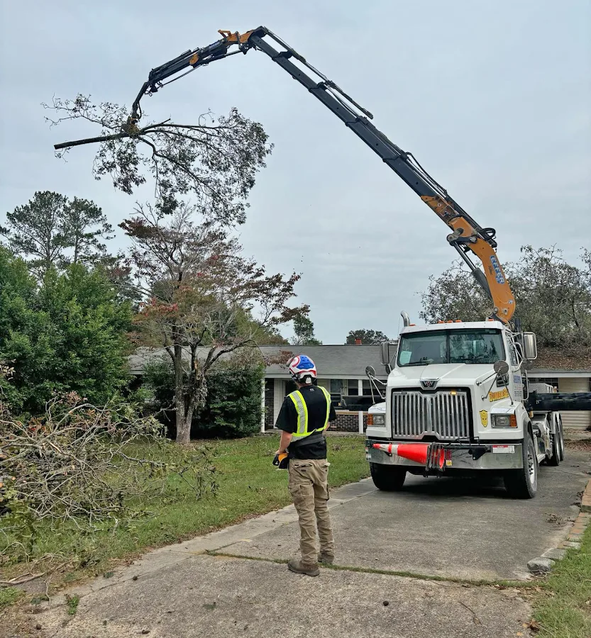 Pyramid Tree Service work site